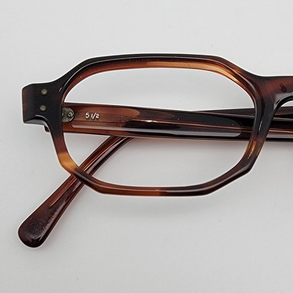 American Optical AO 521 Brown Tortoise Eyeglasses Frame USA 48-17-130 - Picture 12 of 12
